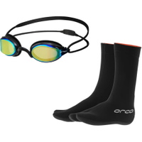Killa Hydro Mirror Goggle & Hydro Swim Neoprene Booties
